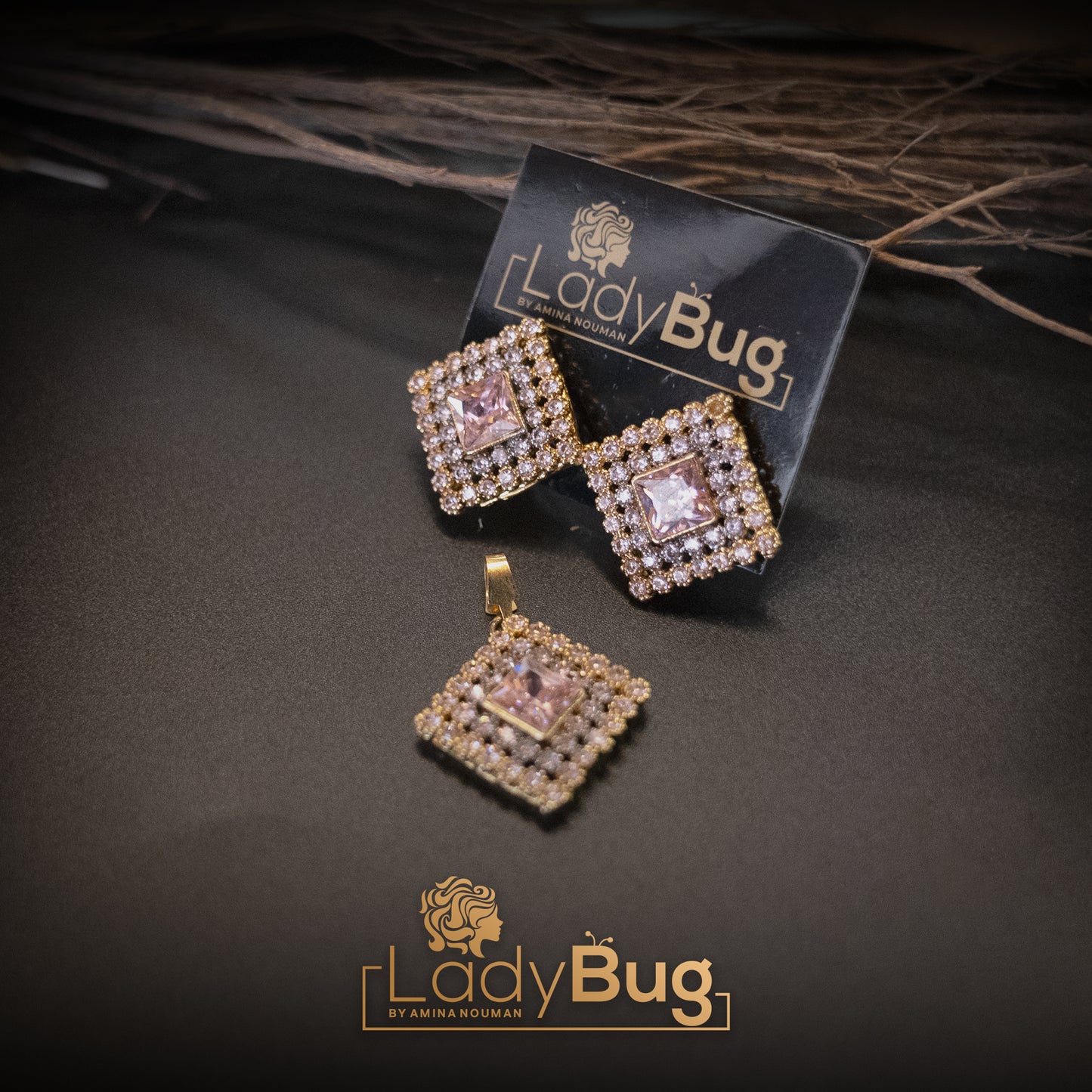 Gold Plated Pendant Set