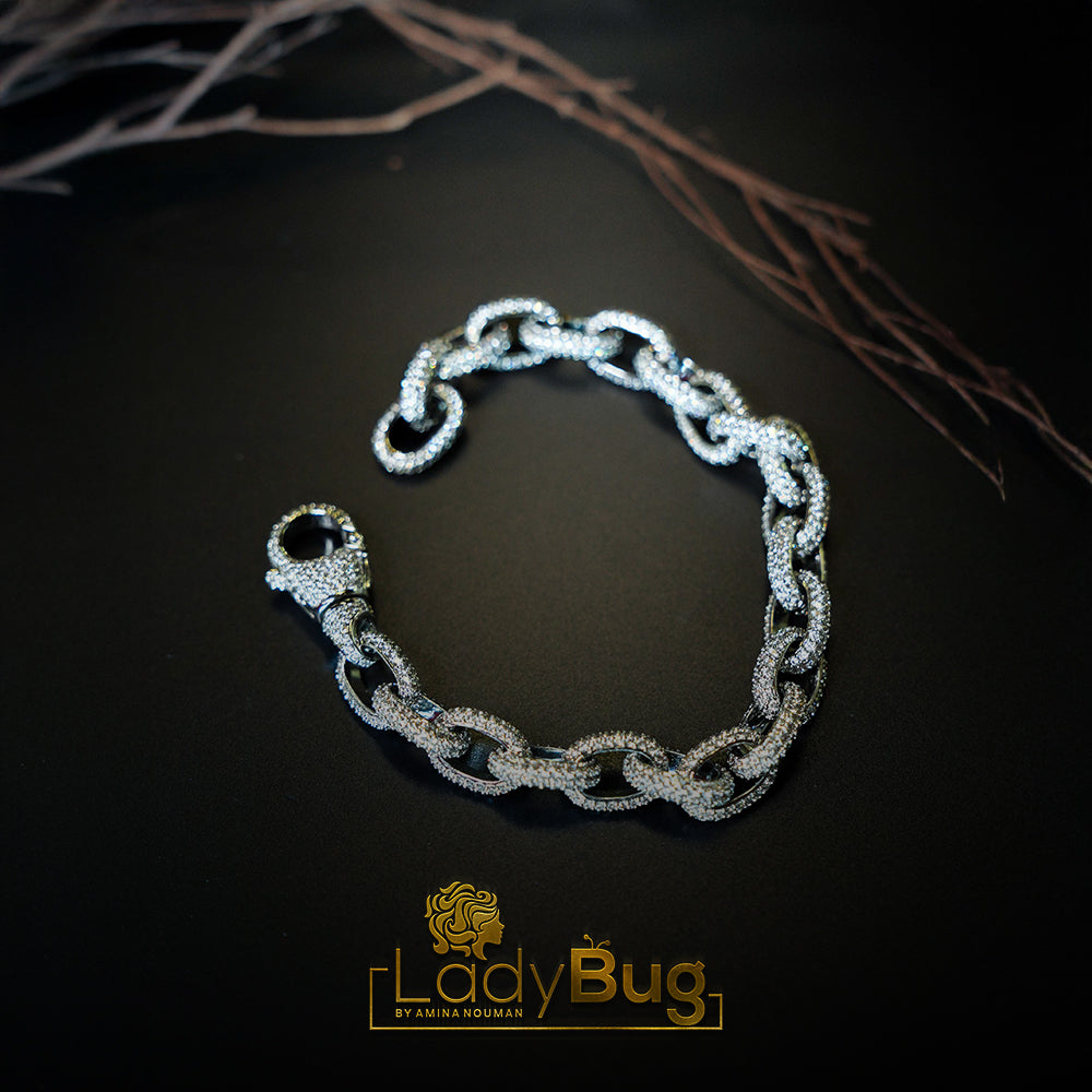 Bracelet Rhodium Plated High-Quality Micro