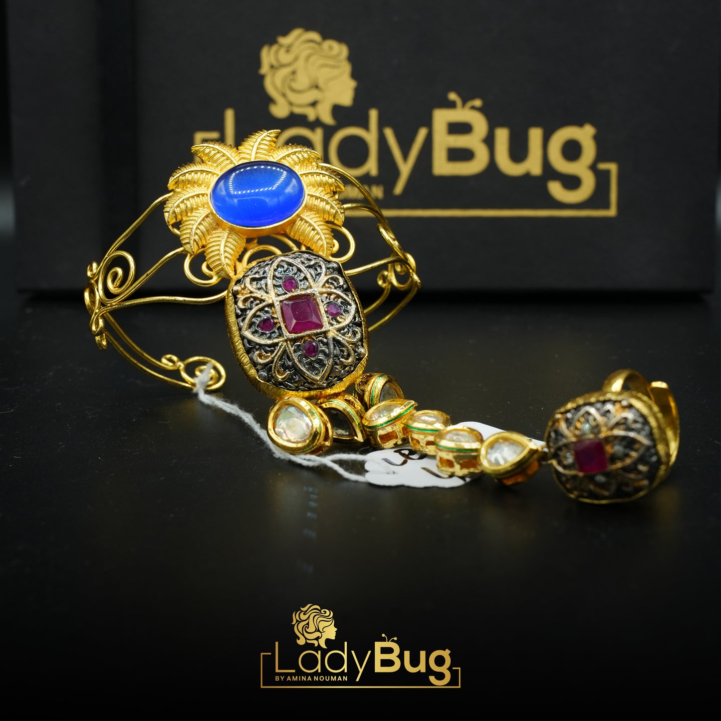 Gold-plated, Panjangla in Kundan (LB-170)