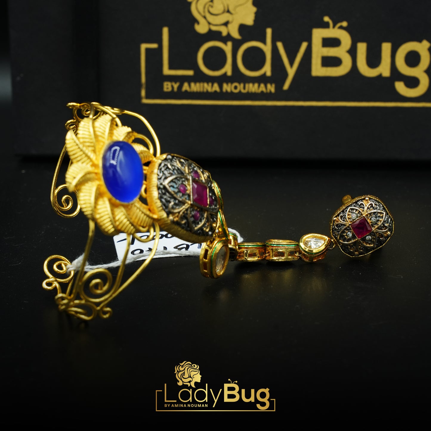 Gold-plated, Panjangla in Kundan (LB-170)