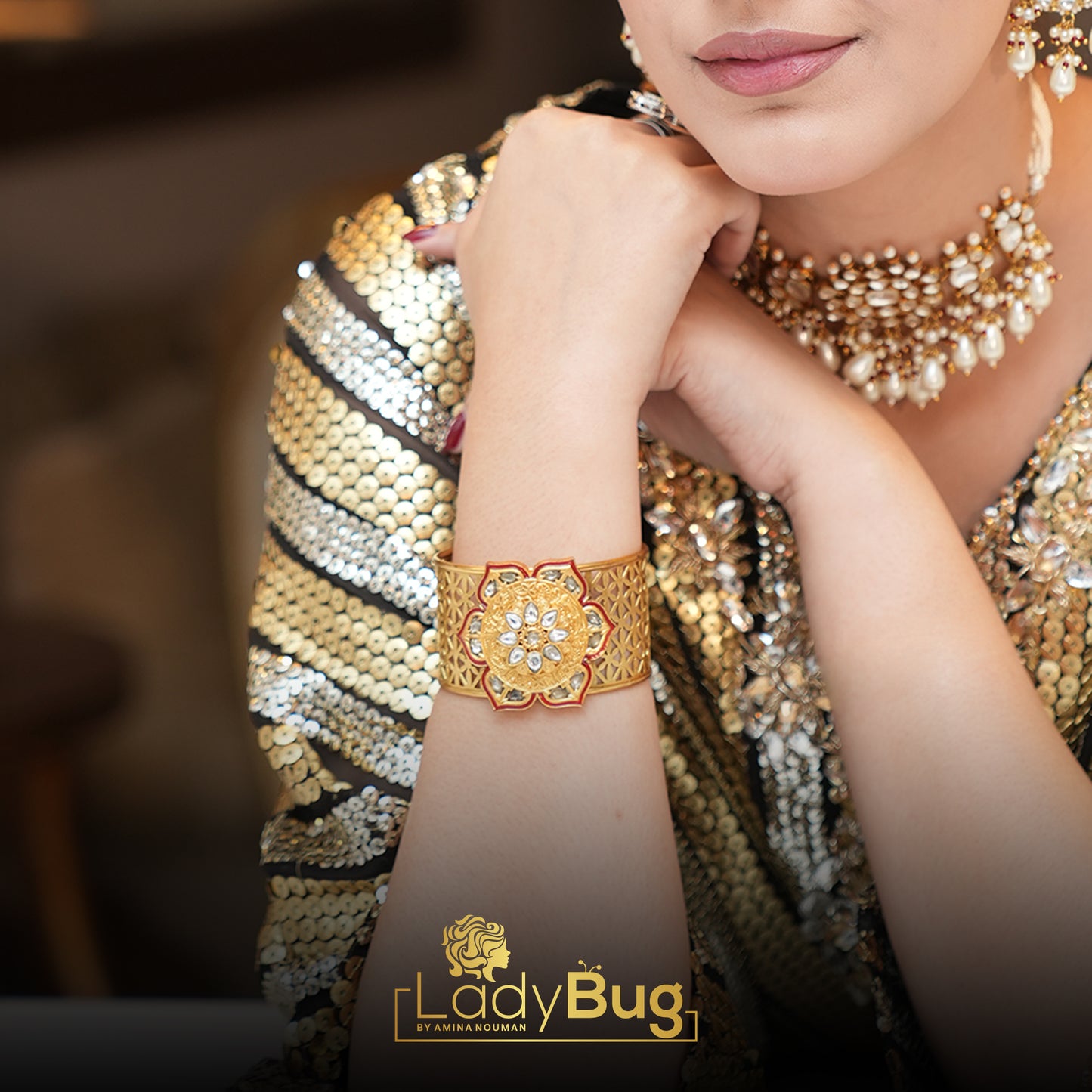 Adjustable Tayani Kundan Kara (LB-191)