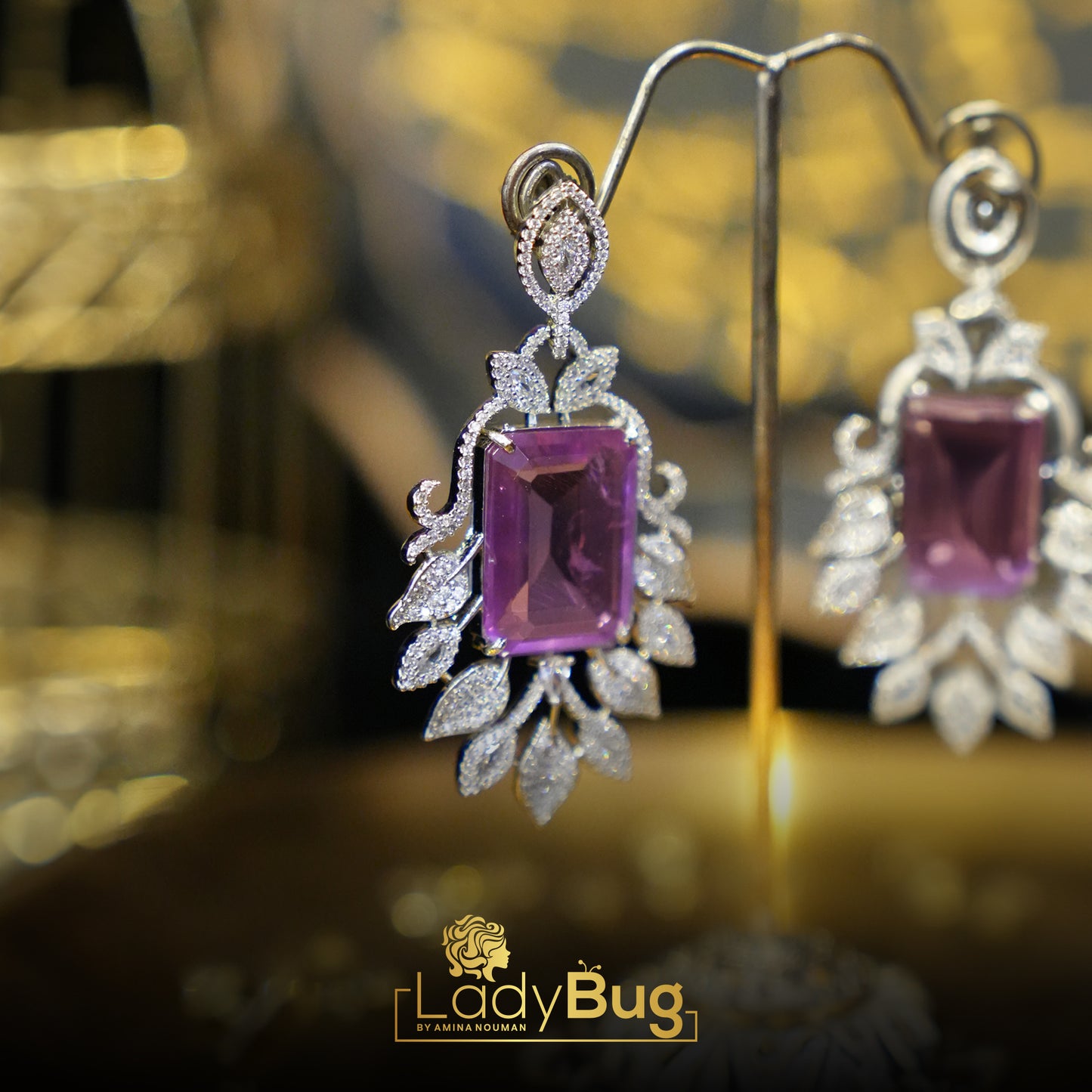 Doublet Stone Earring