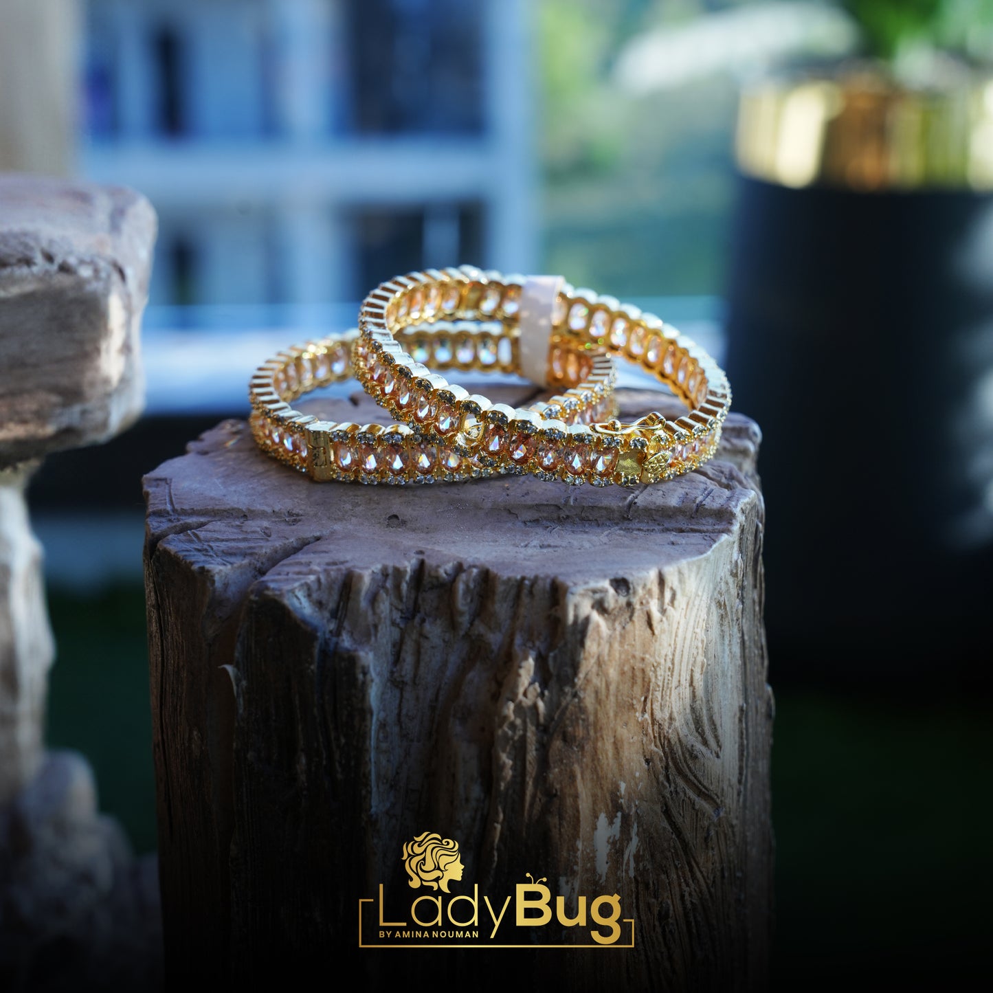 Gold-plated openable bangles (LB-134)