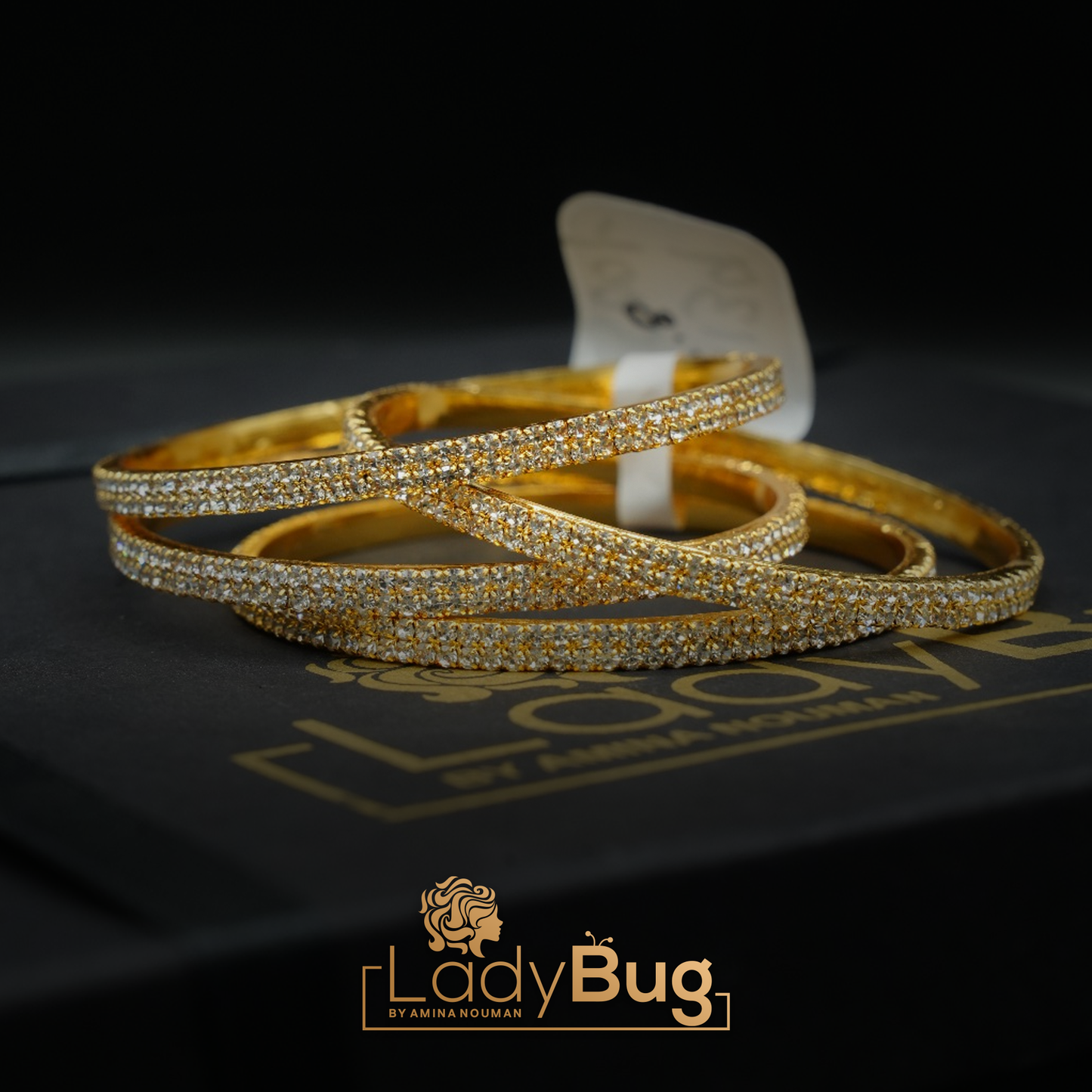 Gold-plated zircon bangles (LB-139,132)
