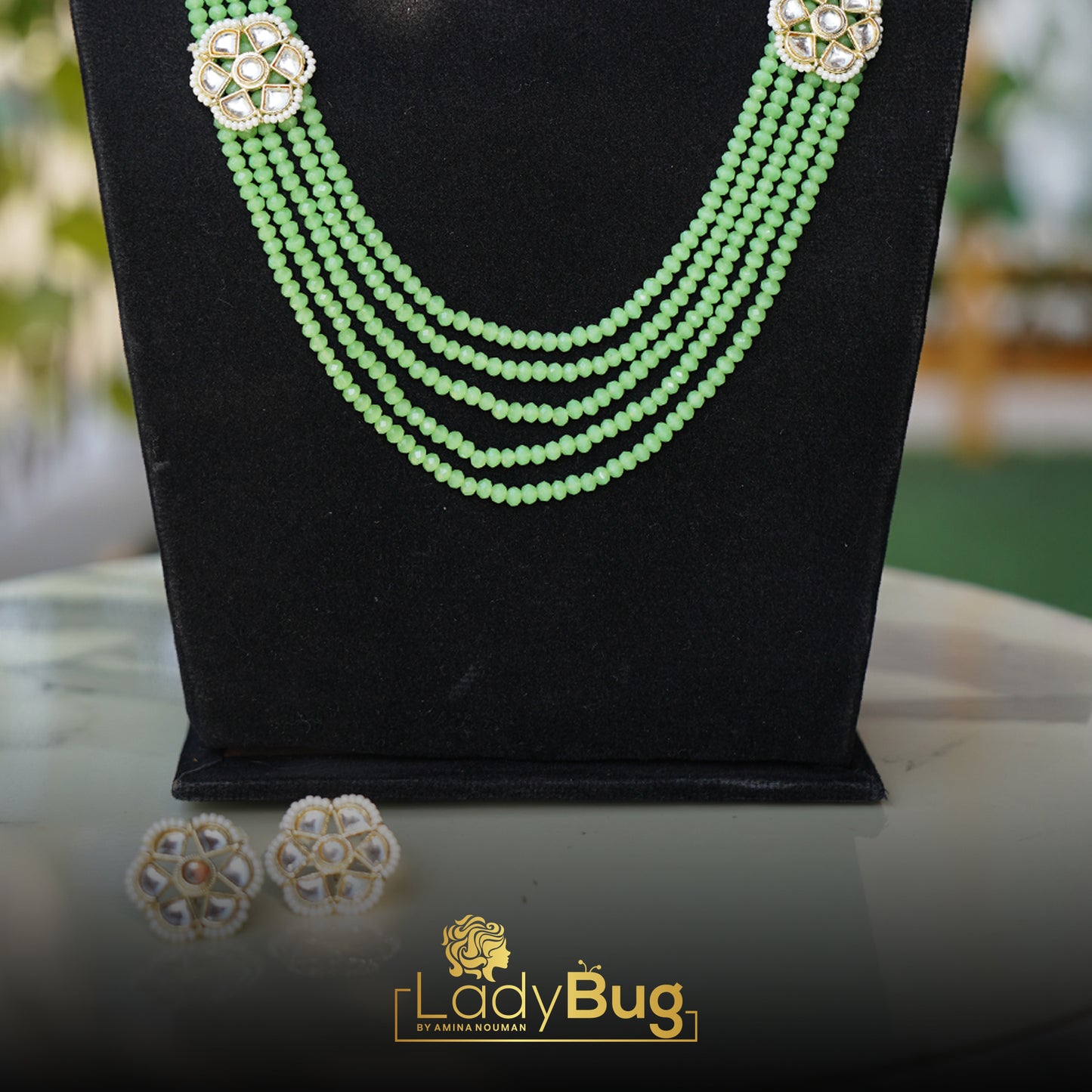 Kunden Bridal Set with Mint Stone