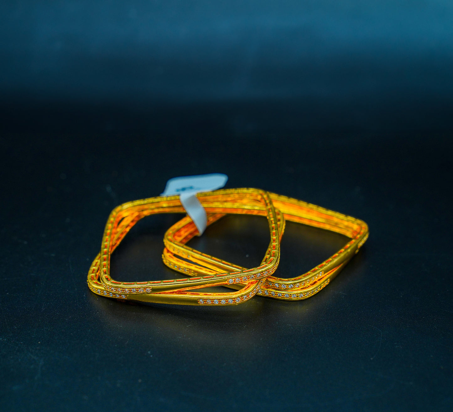 Gold-Plated Square Bangles (LB-116)