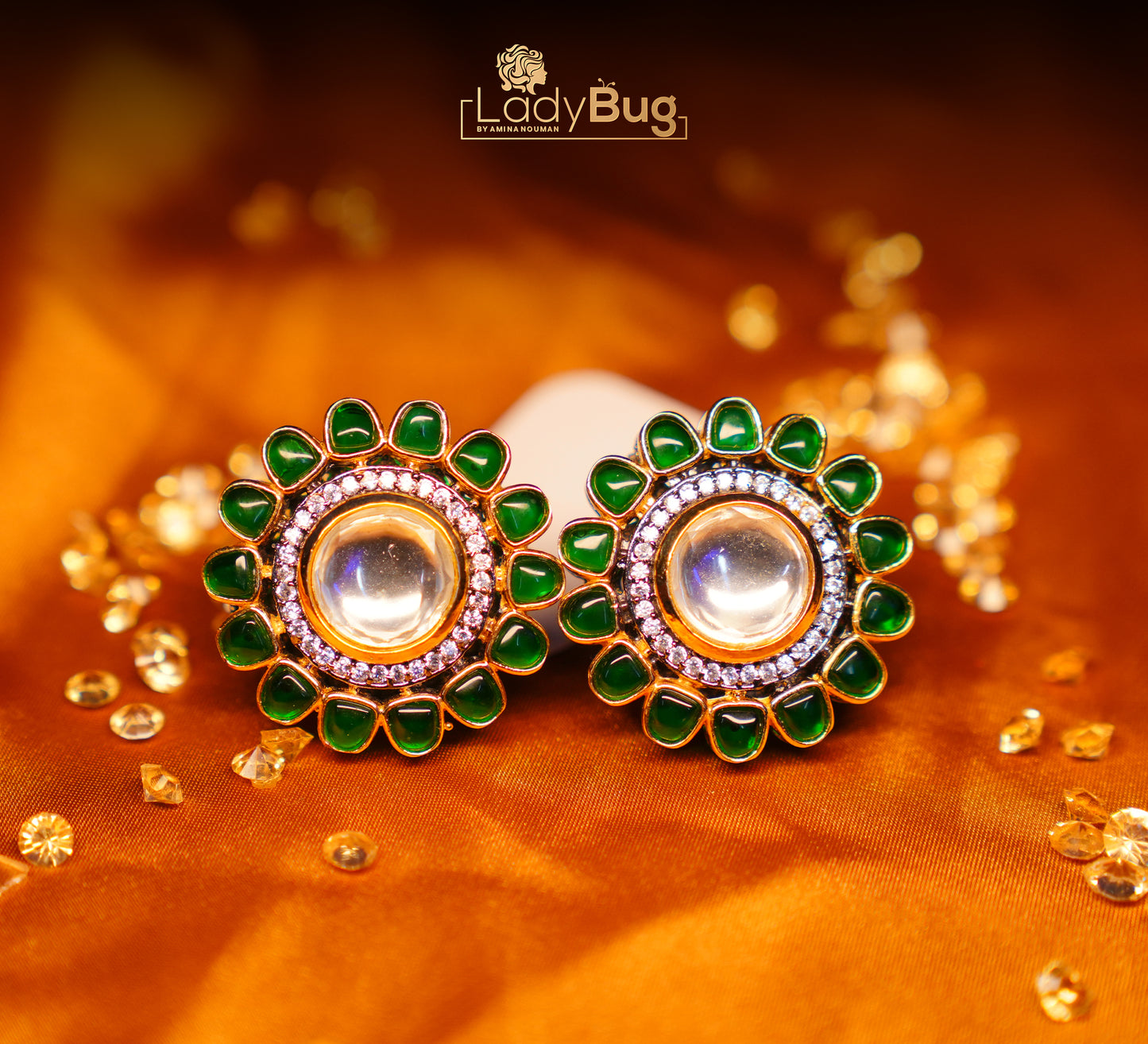 Tyaani Kundan Earrings