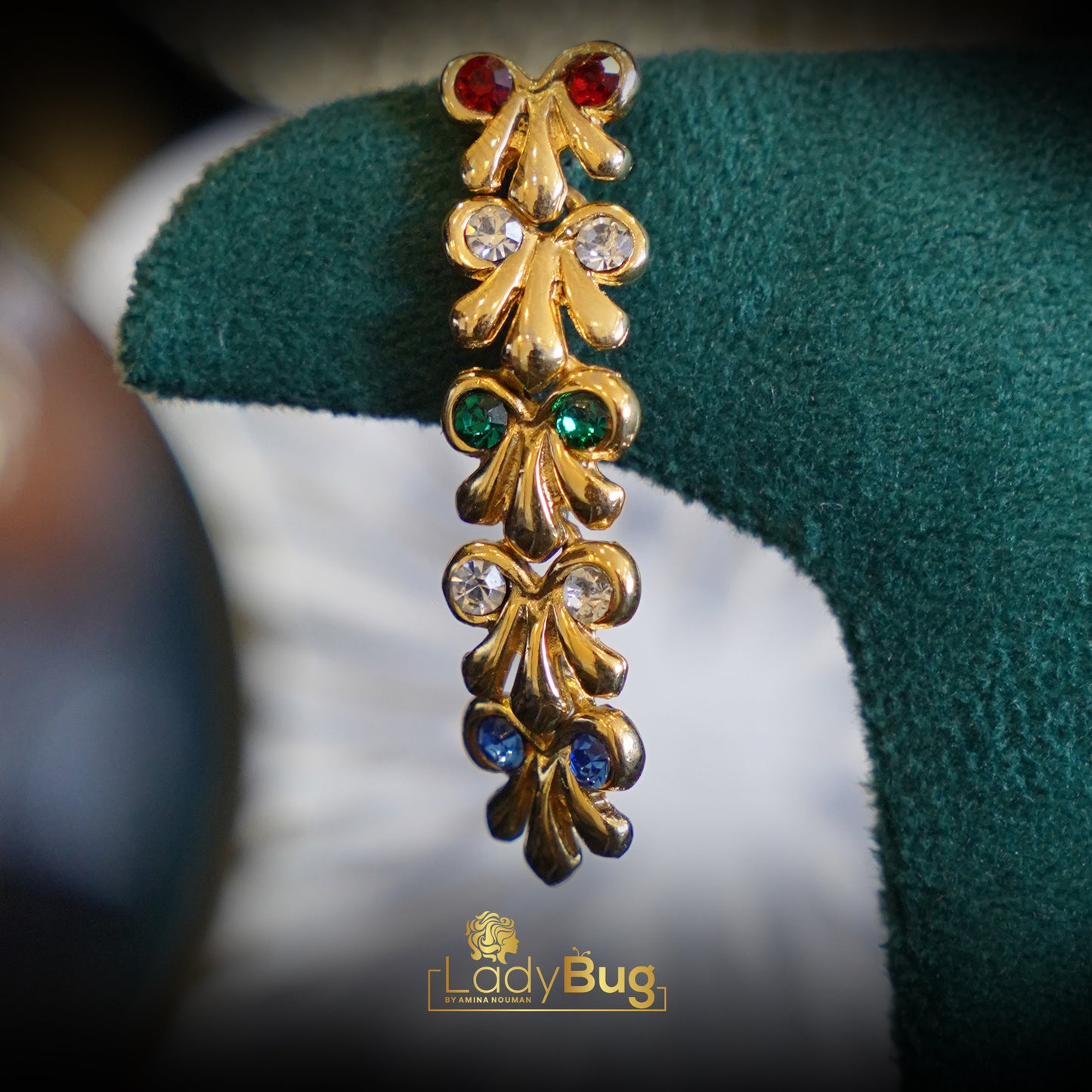 Chine earrings gold plated Multi color