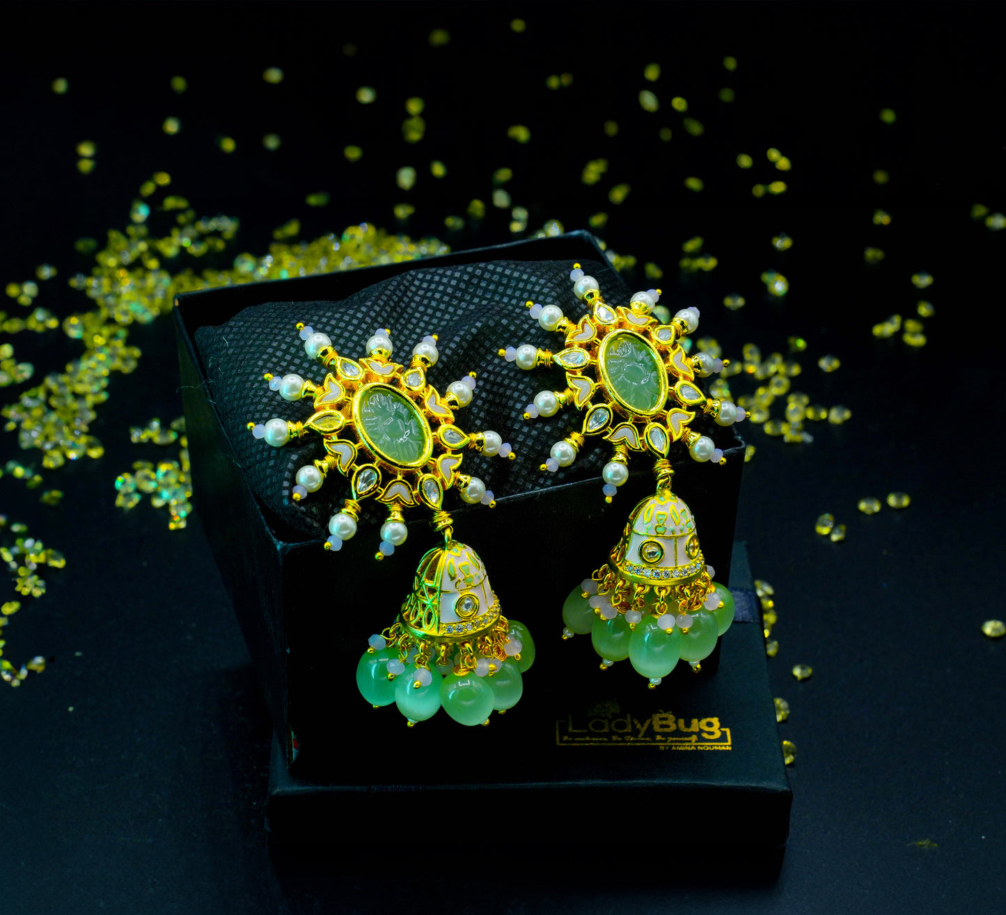 Tayani Kundan Jhumka