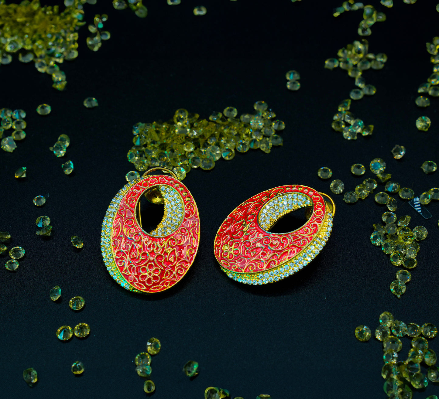 Gold-plated Keema Big Studs 1st color
