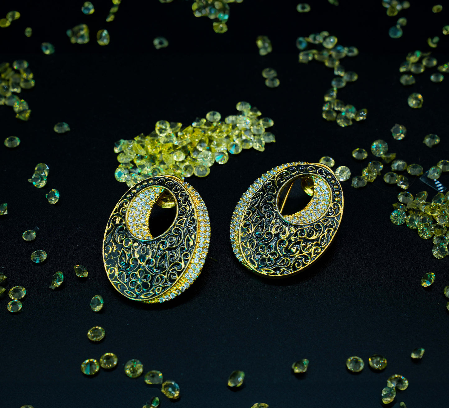Gold-plated Keema Big Studs