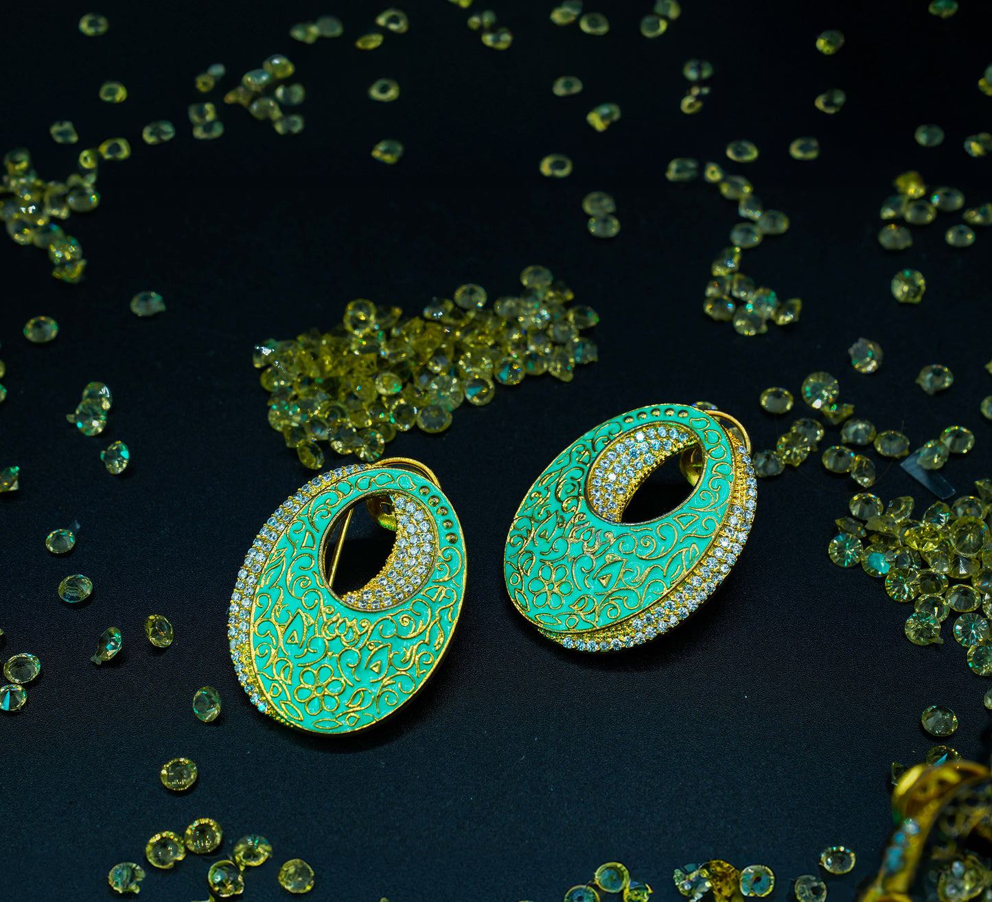 Gold-plated Keema Big Studs 3rd color