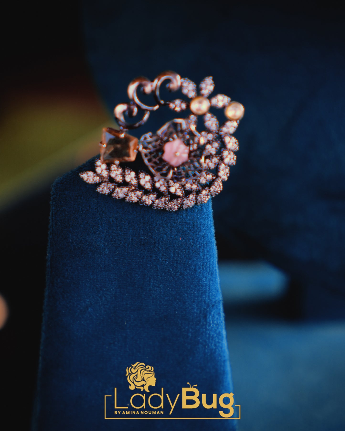 Handcrafted Pearl Choker Set in Powder Pink | Wedding & Formal Jewelry by LadyBug