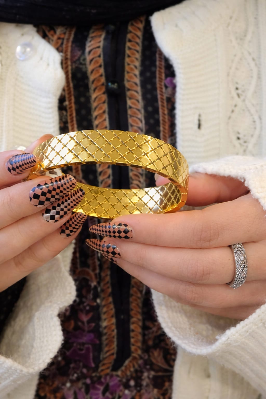 Stainless steel golden kara LB-922