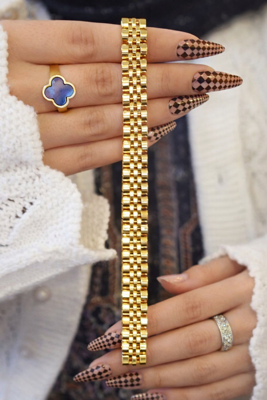 stainless steel golden bracelet LB-920