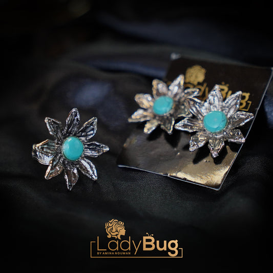 German Silver Earrings & Ring