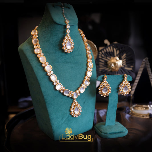 Kundan Bridal Set With Back Meena
