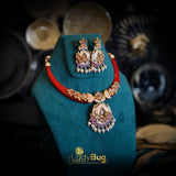 Ruby Hasli Set with Rajwari Gold