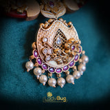 Ruby Hasli Set with Rajwari Gold