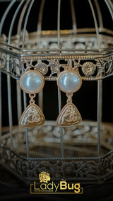 Chan*el Pearl Earrings.