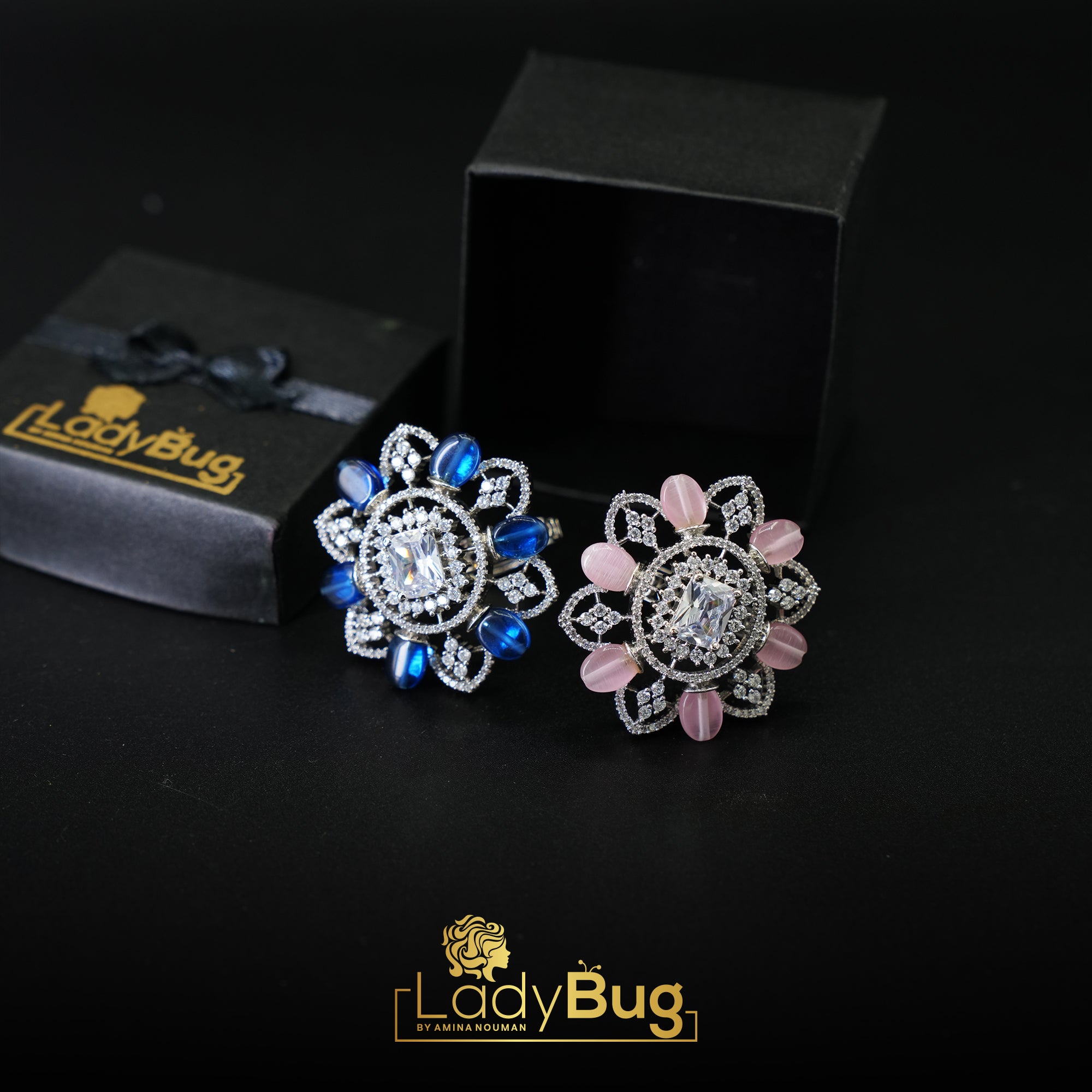 Duplet Stone Rings