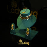 Meenakari Choker Set in Green Color (LB-691)