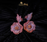 American Zircon Earrings with Victorian Polish