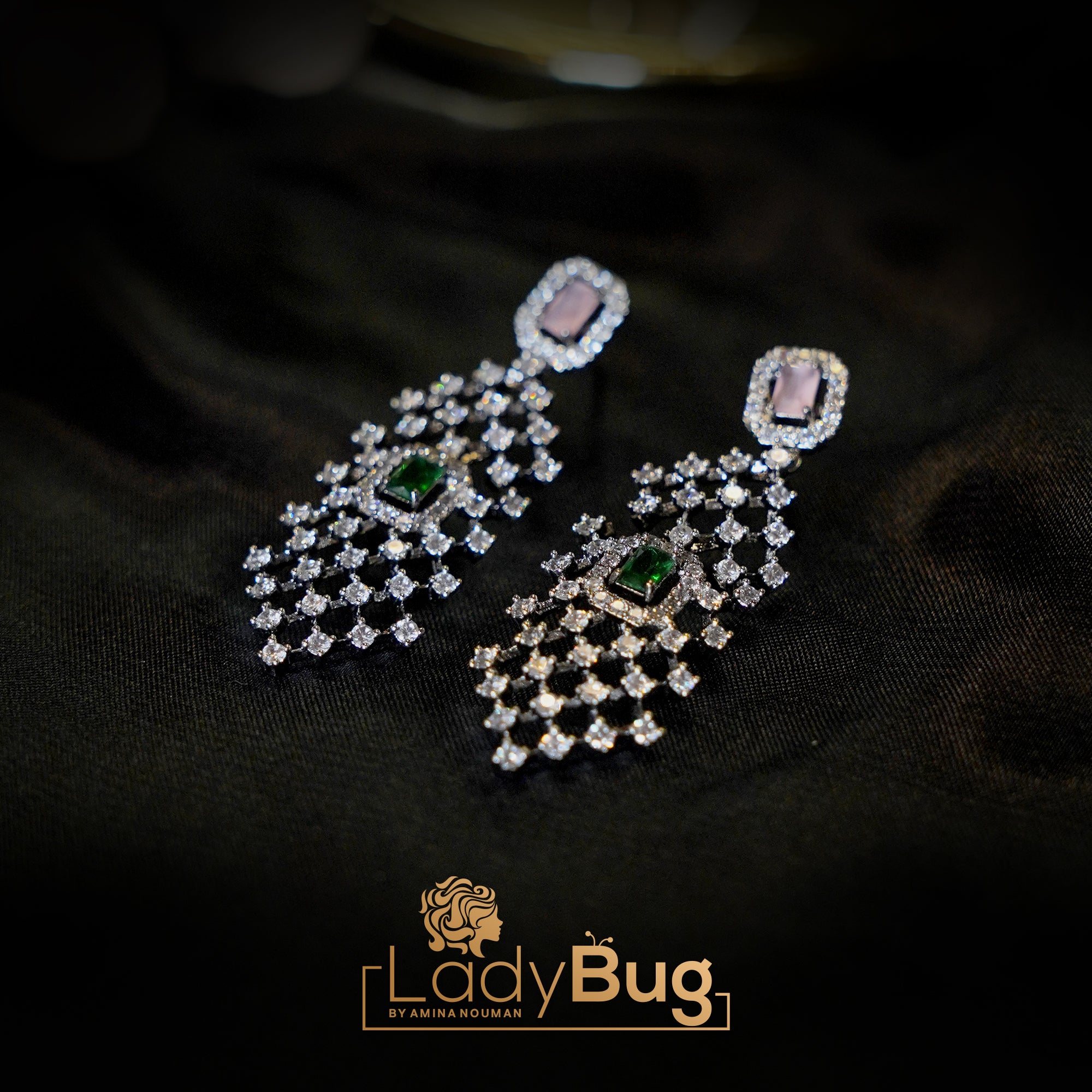 Victorian Polish  Earrings & Teeka