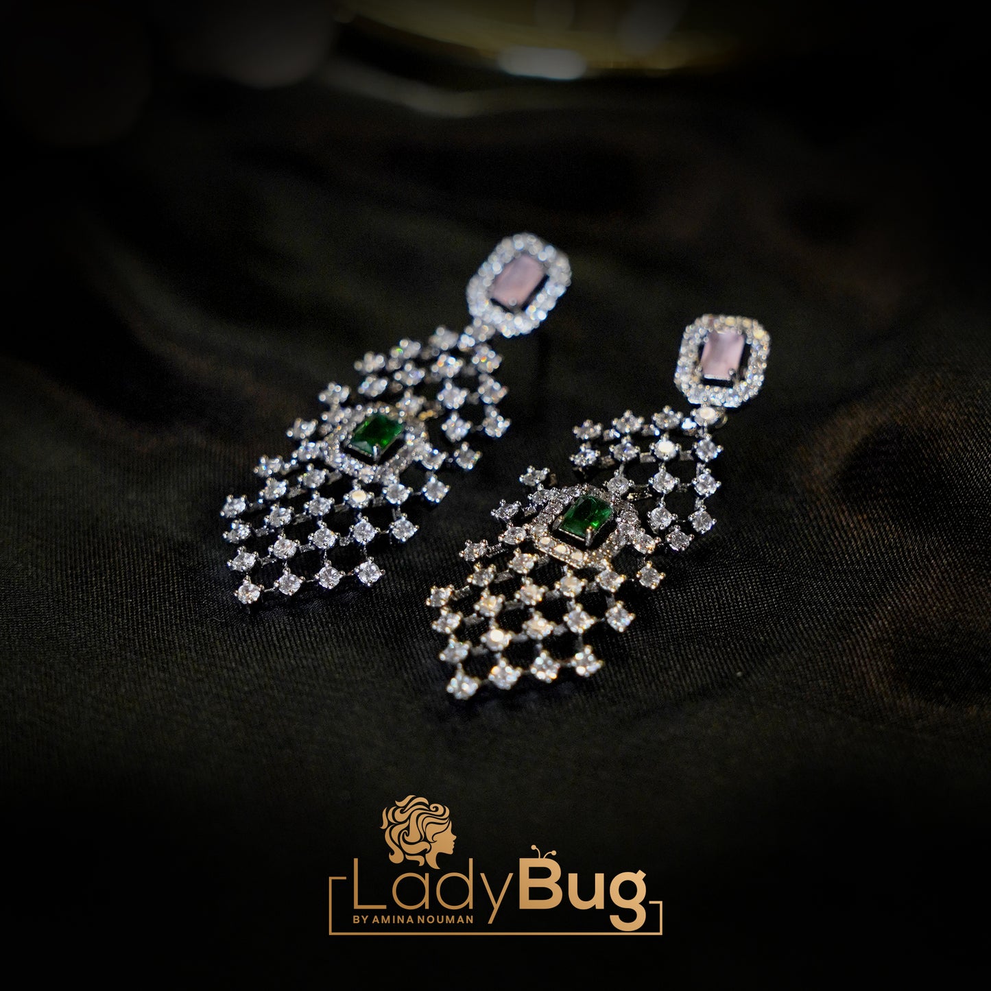 Victorian Polish  Earrings & Teeka