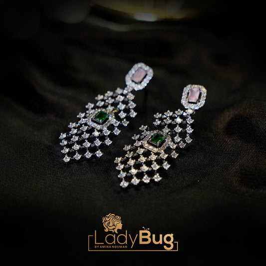 Victorian Polish  Earrings & Teeka