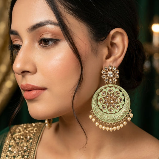 Kundan Earrings (Style 2) – Earrings by Ladybug