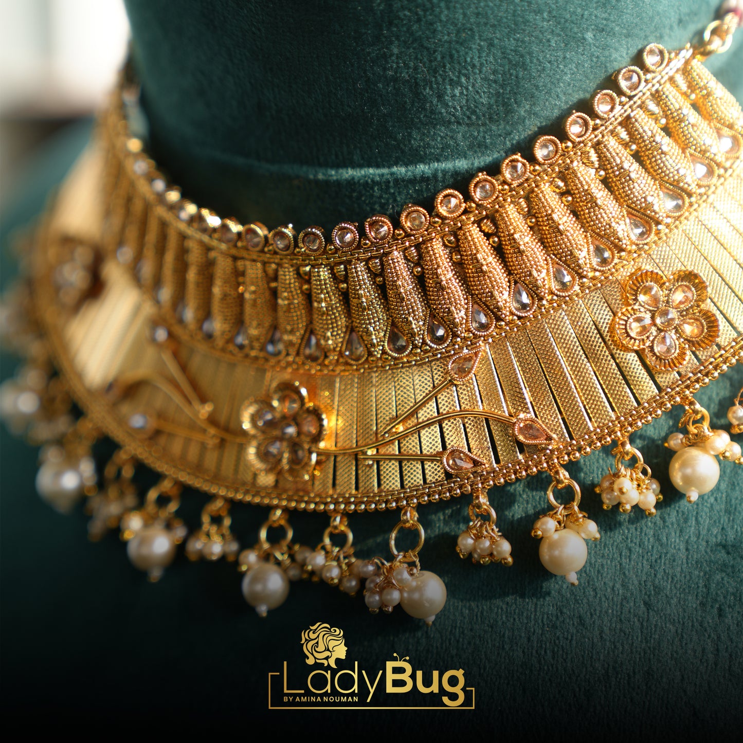 Gold Plated Bridal Necklace