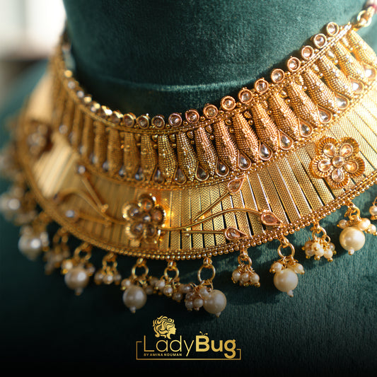 Gold Plated Bridal Necklace