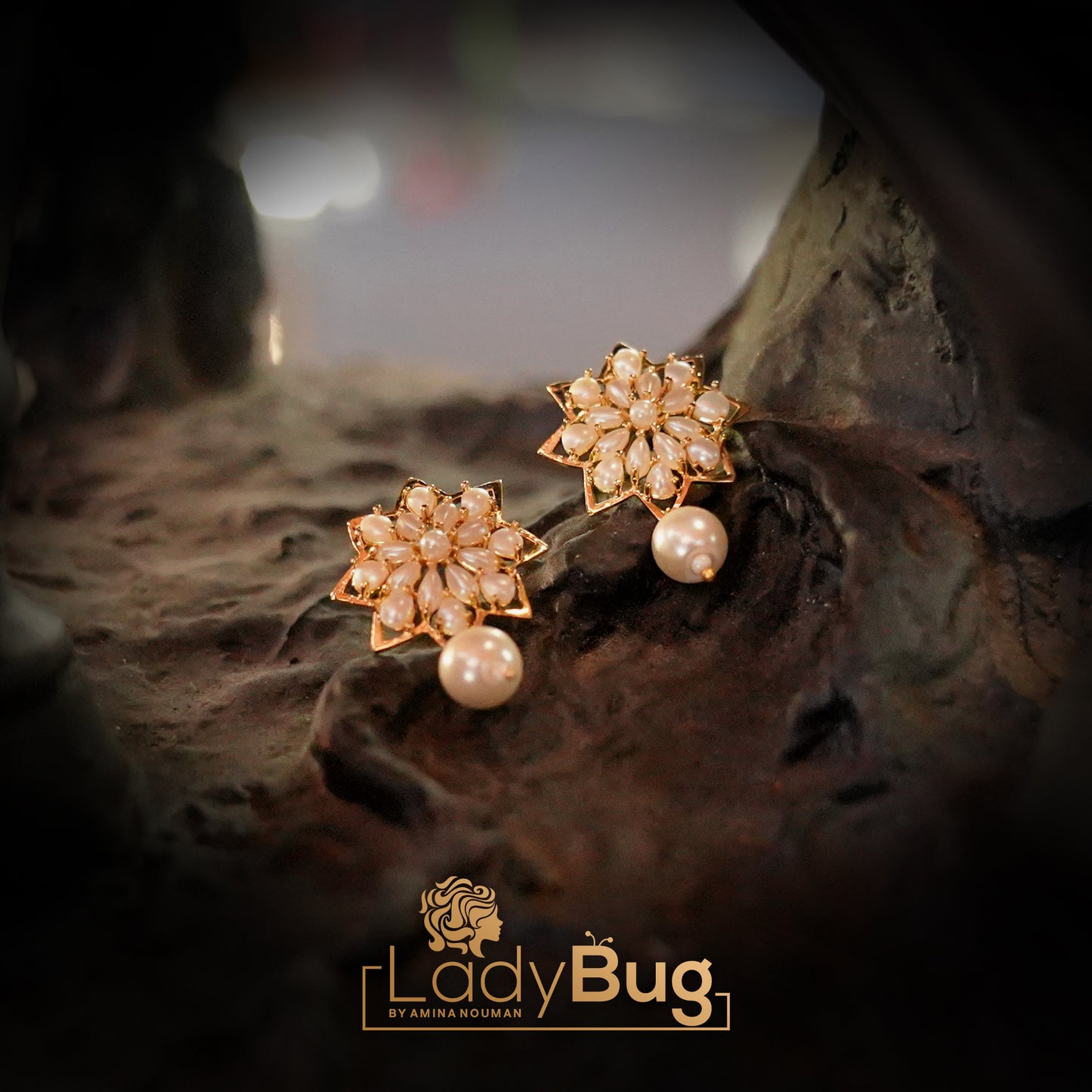 Real Pearls Gold Plated Combo Set