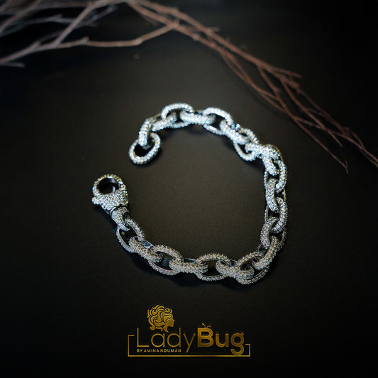 Bracelet  Rhodium Plated High-Quality Micro