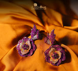 American Zircon Earrings with Victorian Polish