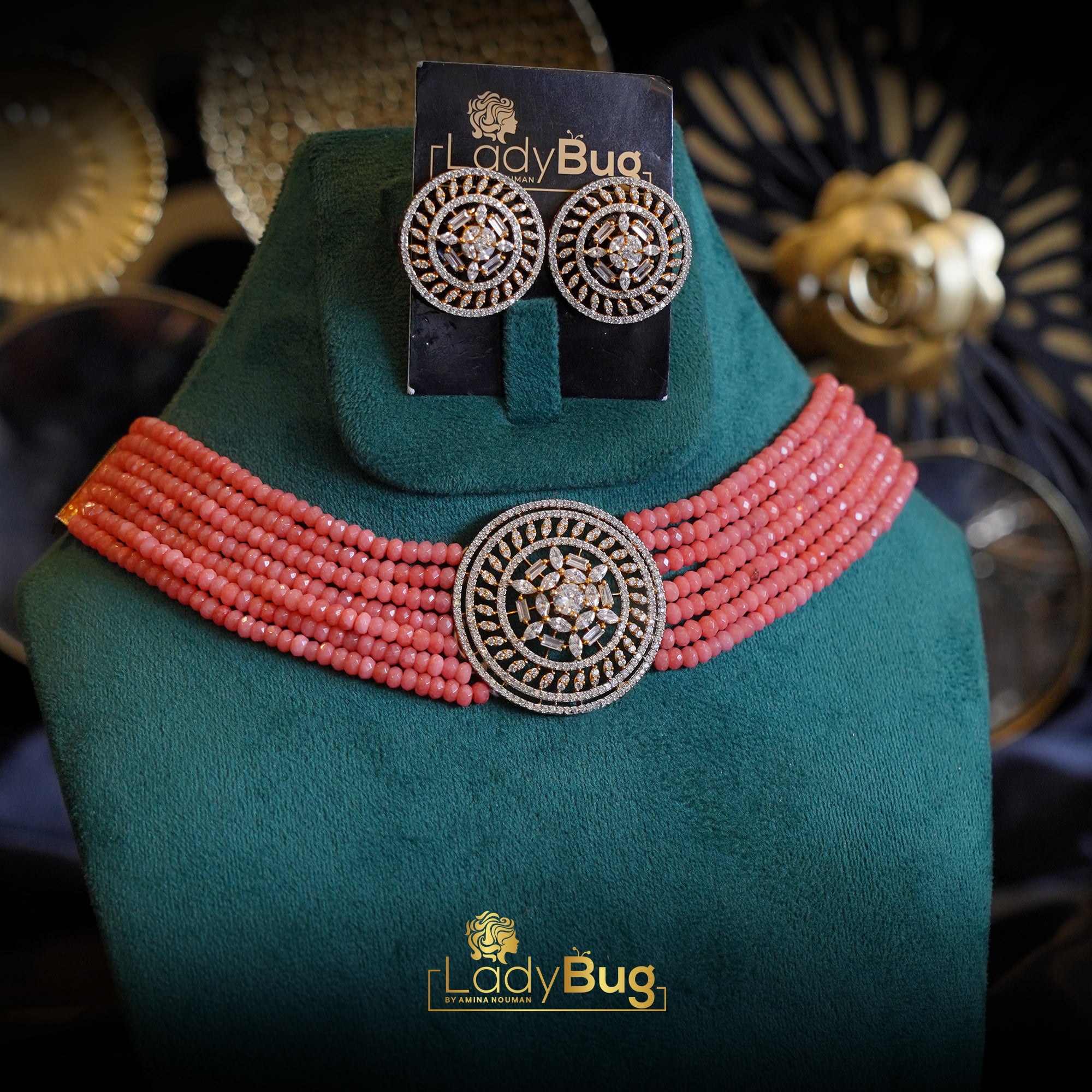Gold-plated Choker Set (LB-627),LB-673