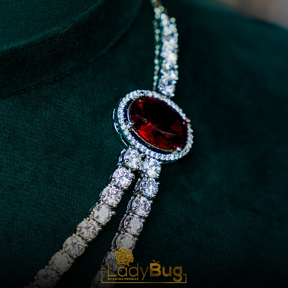 Diamond Cut AD Zircon Bridal Set