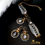 Antique Polish Vintage Set with Pearl and Stone