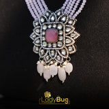Mala Set Victorian Polish with Powder Pink Colour