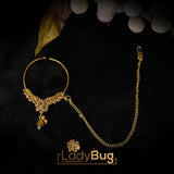 Gold Plated Bridal Nose Ring