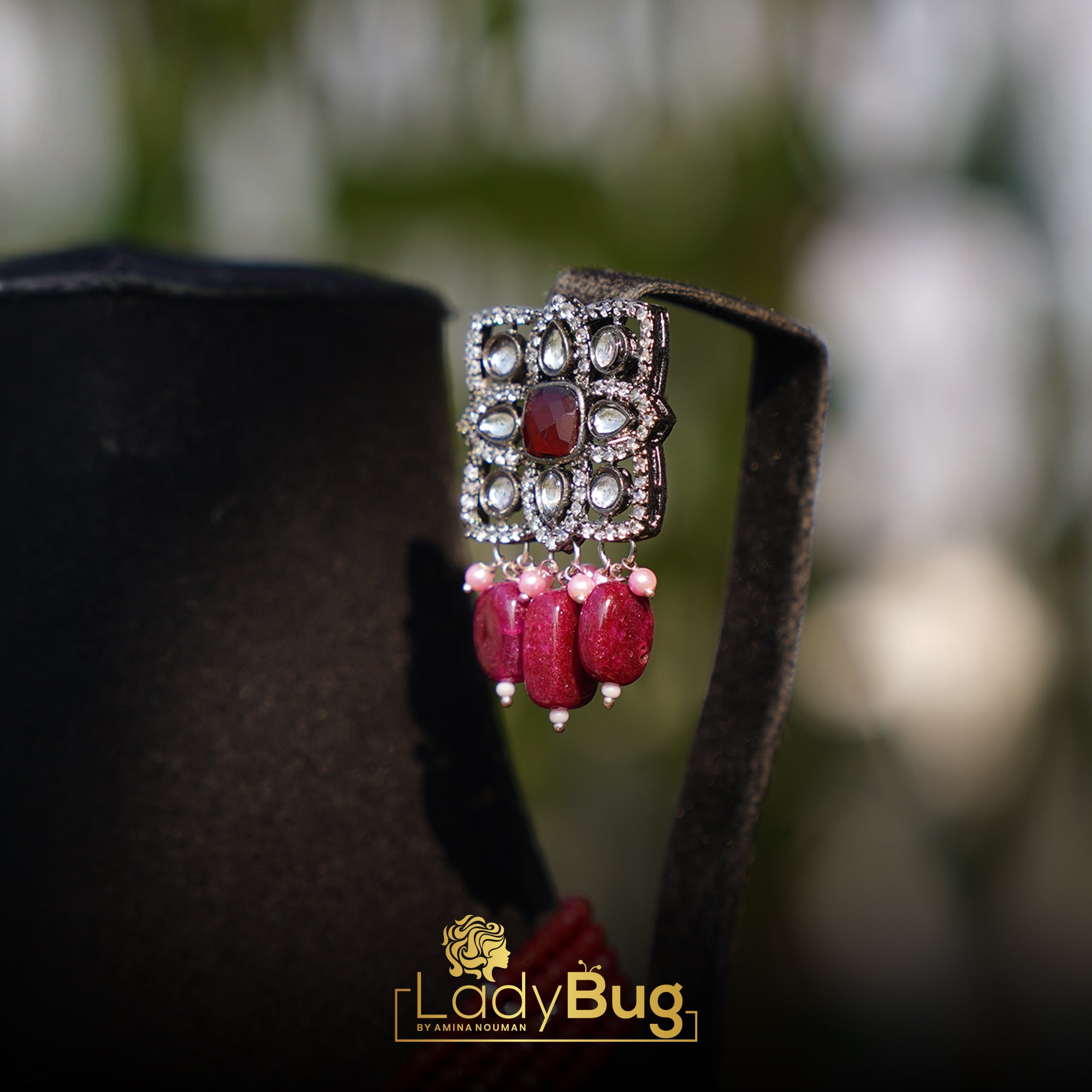 Mala Set Victorian Polish with Ruby Colour LB-556,LB-567