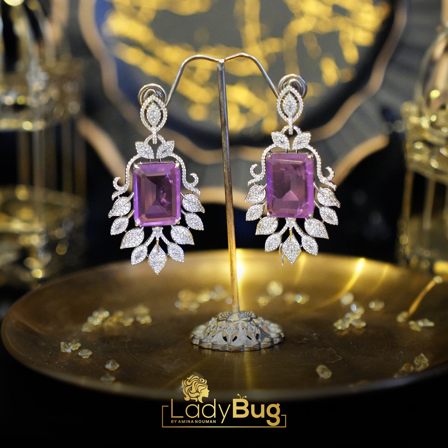 Doublet Stone Earring