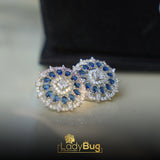 Mala Set Blue Stone With White Pearls lb-611