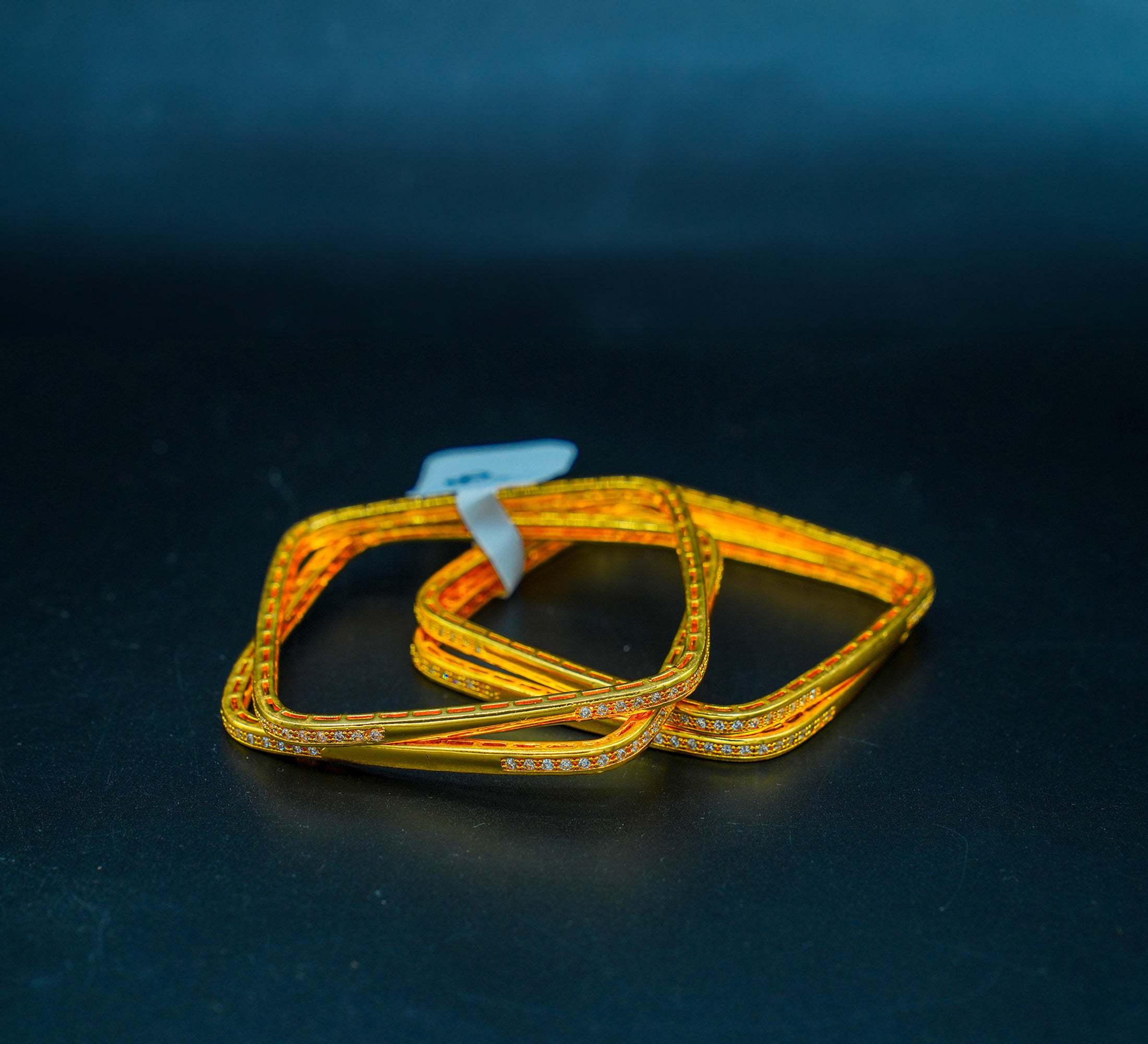 Gold-Plated Square Bangles (LB-116)