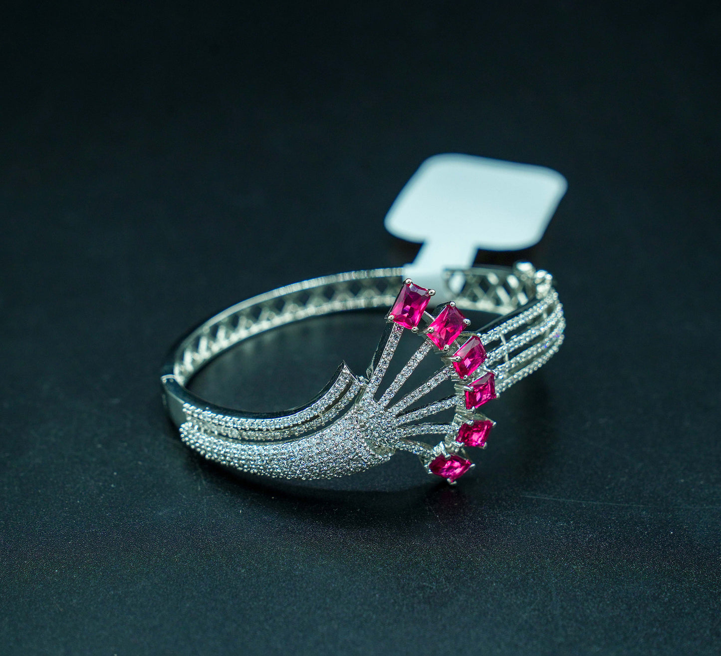 Rhodium-plated Openable Kara