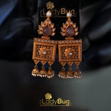 Tayani Kundan Mala Set with Carved Pink Stone