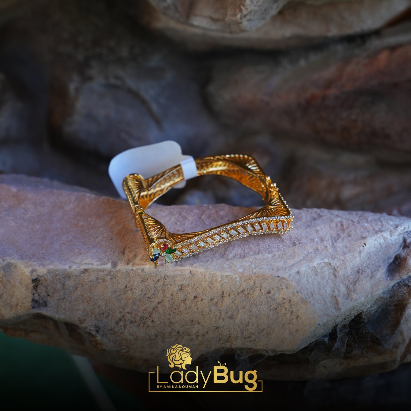 Gold-plated openable bracelets, multi-color