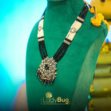 Victorian polish Mala and earrings with black color LB-572,573