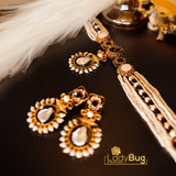 Antique Polish Vintage Set with Pearl and Stone